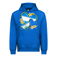 Cobalt nicaragua hearts Urban Hoodie - texasbilliewilder