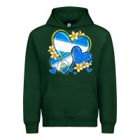 Forest Green nicaragua hearts Urban Hoodie - texasbilliewilder