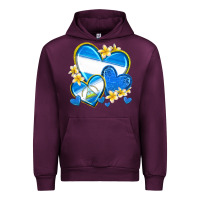 Mauve Wine nicaragua hearts Urban Hoodie - texasbilliewilder