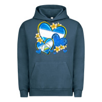 Pigment Midnight Navy nicaragua hearts Urban Hoodie - texasbilliewilder