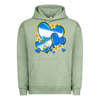 Pigment Oil Green nicaragua hearts Urban Hoodie - texasbilliewilder