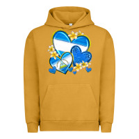Pigment Peanut Butter nicaragua hearts Urban Hoodie - texasbilliewilder