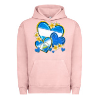 Pigment Salmon nicaragua hearts Urban Hoodie - texasbilliewilder