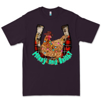 Plum horseshoe chicken Premium Tee - CowhideDigitalArt