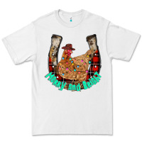 White horseshoe chicken Premium Tee - CowhideDigitalArt