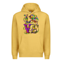 Antique Gold Mardi Gras Love With King Cake Premium Hoodie - RanaPortraitStore