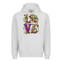 Dove Grey Mardi Gras Love With King Cake Premium Hoodie - RanaPortraitStore
