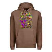 Chestnut Mardi Gras Love With King Cake Premium Hoodie - RanaPortraitStore