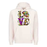 Pale Pink Mardi Gras Love With King Cake Premium Hoodie - RanaPortraitStore