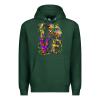 Sports Green Mardi Gras Love With King Cake Premium Hoodie - RanaPortraitStore