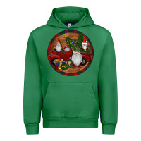 Emerald Gnome Truck Christmas Urban Hoodie - RanaPortraitStore
