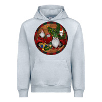 Heather Grey Gnome Truck Christmas Urban Hoodie - RanaPortraitStore