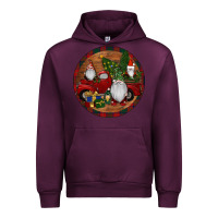 Mauve Wine Gnome Truck Christmas Urban Hoodie - RanaPortraitStore