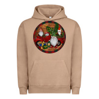 Pigment Burro Gnome Truck Christmas Urban Hoodie - RanaPortraitStore