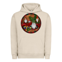Pigment French Oak Gnome Truck Christmas Urban Hoodie - RanaPortraitStore