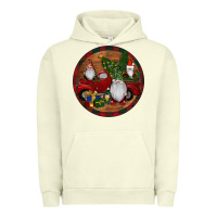 Pigment Pistachio Gnome Truck Christmas Urban Hoodie - RanaPortraitStore