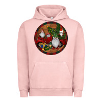 Pigment Salmon Gnome Truck Christmas Urban Hoodie - RanaPortraitStore