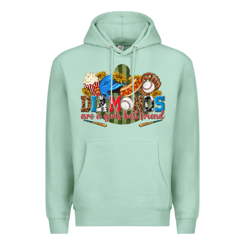 Diamonds Are A Girls Best Friend Premium Hoodie by texasbilliewilder | Teevron