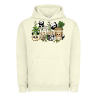 Pigment Pistachio panda coffee cups Urban Hoodie - texasbilliewilder