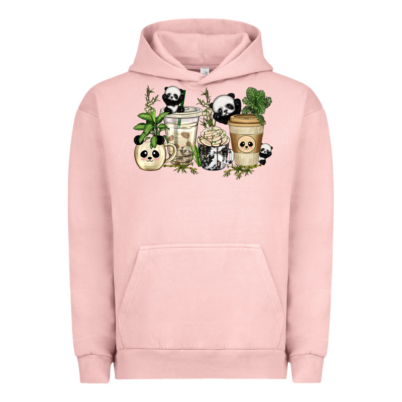 Panda Coffee Cups Urban Hoodie by texasbilliewilder | Teevron