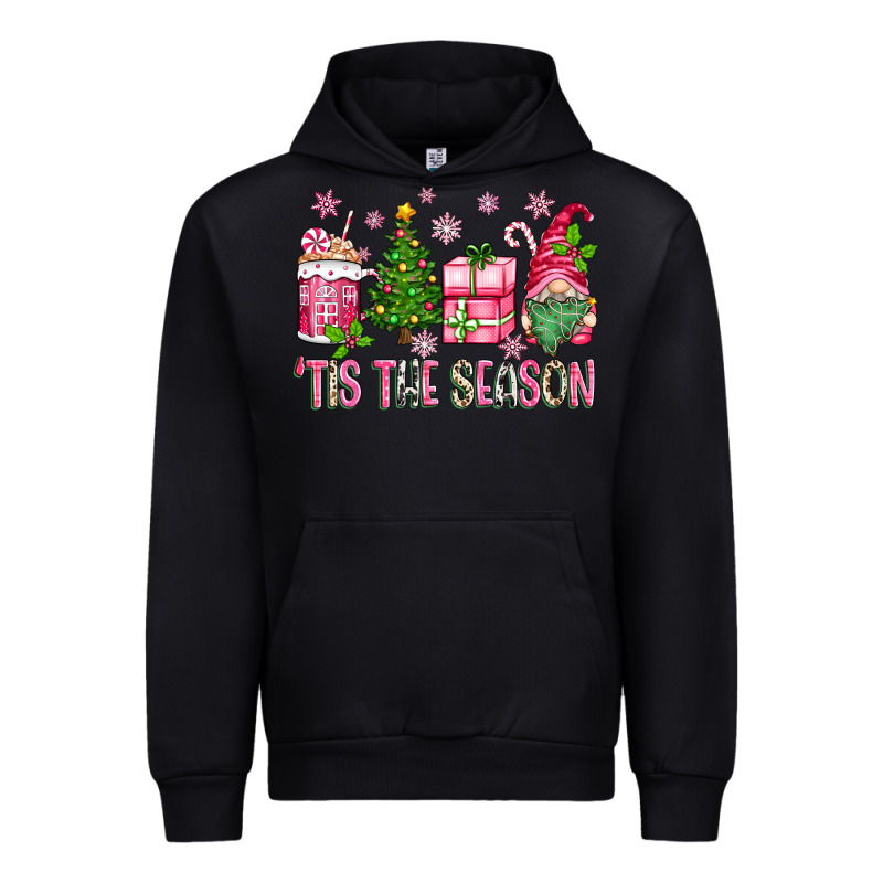 Pink Christmas 'tis The Season Gnome Urban Hoodie by Zillion Design Studio | Teevron
