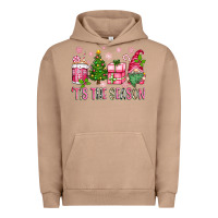 Pigment Burro pink christmas 'tis the season gnome Urban Hoodie - Zillion Design Studio