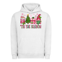 Pigment Lunar Rock pink christmas 'tis the season gnome Urban Hoodie - Zillion Design Studio
