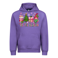 Tulip pink christmas 'tis the season gnome Urban Hoodie - Zillion Design Studio