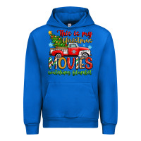 Cobalt this is my christmas movies watching blanket Urban Hoodie - Zillion Design Studio