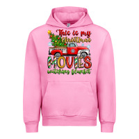 Fuchsia Pink this is my christmas movies watching blanket Urban Hoodie - Zillion Design Studio