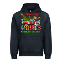 Navy this is my christmas movies watching blanket Urban Hoodie - Zillion Design Studio