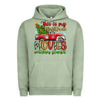 Pigment Oil Green this is my christmas movies watching blanket Urban Hoodie - Zillion Design Studio
