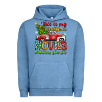 Pigment Pebble Blue this is my christmas movies watching blanket Urban Hoodie - Zillion Design Studio
