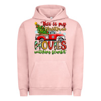 Pigment Salmon this is my christmas movies watching blanket Urban Hoodie - Zillion Design Studio