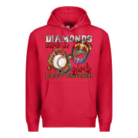 Cardinal diamonds are a girls best friend baseball Premium Hoodie - texasbilliewilder