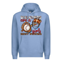 Colony Blue diamonds are a girls best friend baseball Premium Hoodie - texasbilliewilder