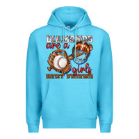Ocean Blue diamonds are a girls best friend baseball Premium Hoodie - texasbilliewilder