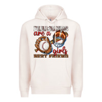 Diamonds Are A Girls Best Friend Baseball Premium Hoodie | Teevron