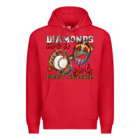 Red diamonds are a girls best friend baseball Premium Hoodie - texasbilliewilder