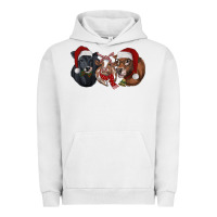 Pigment Lunar Rock Christmas Cows Urban Hoodie - RanaPortraitStore