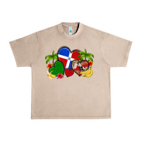 French Oak dominican republic hearts Urban Heavy Tee - Artiststas