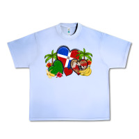 Grape Ice dominican republic hearts Urban Heavy Tee - Artiststas