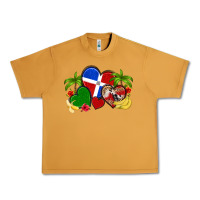 Peanut Butter dominican republic hearts Urban Heavy Tee - Artiststas