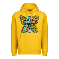 Lemon faith sunflower cross Premium Hoodie - Zillion Design Studio