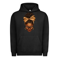 Pigment Black plaid bandana afro woman Urban Hoodie - texasbilliewilder