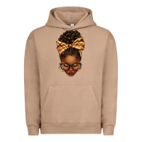 Pigment Burro plaid bandana afro woman Urban Hoodie - texasbilliewilder