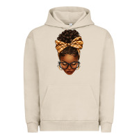 Pigment French Oak plaid bandana afro woman Urban Hoodie - texasbilliewilder