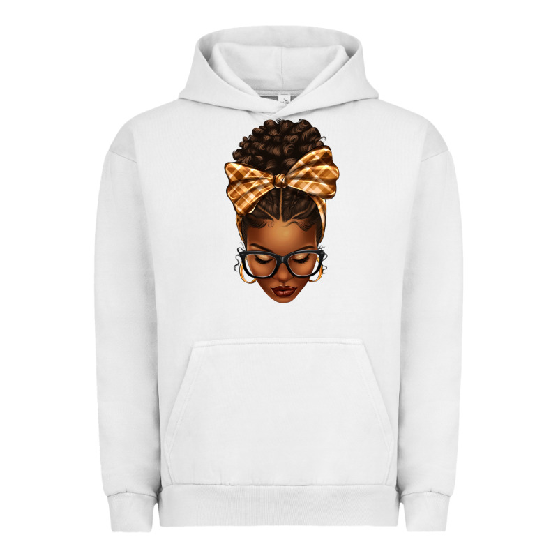 Plaid Bandana Afro Woman Urban Hoodie by texasbilliewilder | Teevron