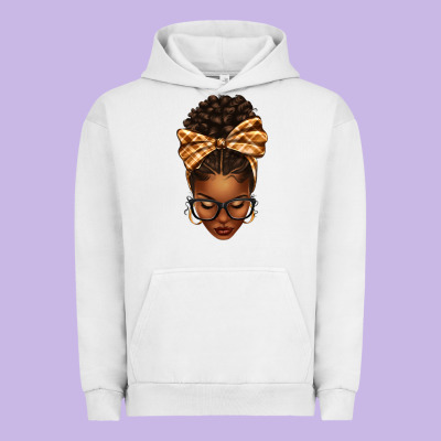 Urban Hoodie plaid bandana afro woman