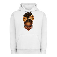Pigment Lunar Rock plaid bandana afro woman Urban Hoodie - texasbilliewilder